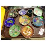 SMALL ORIENTAL CLOISONNE DISHES