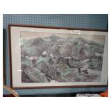 JAPANESE LANDSCAPE PRINT 46x27