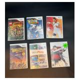 Nintendo Wii Video Games Lot (6)