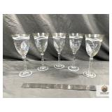Hand-Painted Nautical Wine Glasses  Sailboats...