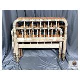 PAIR OF VINTAGE JENNY LIND STYLE HEADBOARDS AND...