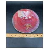 Alewine Studio Pottery Leaf-Decorated Plate,...