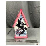 CERAMIC BIRDHOUSE ELVIS PRESLEY JAILHOUSE ROCK