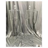 PAIR OF RUBBERMAID VERTICAL BALL RACKS