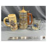 Beer Steins & Mugs ï¿½ Ceramic Western Scene