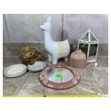 Home Decor Accent Lot ï¿½ Figurine, Mirror, Vase...