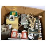 Assorted Christmas Village Buildings, mixed...