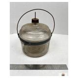 VINTAGE GLASS KEROSENE OIL CONTAINER