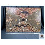 LARGE ABSTRACT CANVAS ART PRINT 50X36