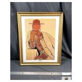 FRAMED ELEGANCE FASHION ART PRINT MODERN...