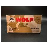 WOLF 6.5 Grendel 100gr FMJ Steel Case Ammo