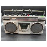 Sanyo M9706 AM/FM Stereo Cassette Boombox Works