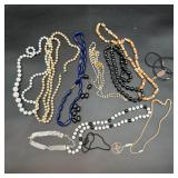 Costume Necklace Lot Beaded Assorted