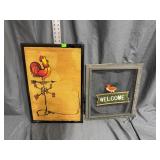 Rooster Weather Vane Pin Board Wall Art &...
