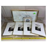 Framed Wall Decor Lot ï¿½ Botanical Art & Glass...