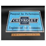 Chevrolet Advertising Metal Sign