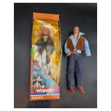 Wrangler Brand Doll Lot Ertl Western Cowboy &...