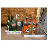Lot of Vintage Soda Bottles ï¿½ Coke, Pepsi, 7UP...