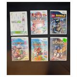 Nintendo Wii Video Games Lot (6)