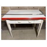 Vintage Enamel Top Table