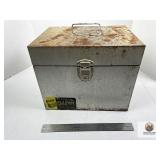 METAL LOCK BOX WITH ASSORTED FUN ITEMS