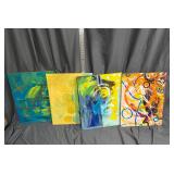Collection of Original Abstract Paintings...