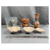 HANDCRAFTED MEXICAN FOLK ART POTTERY LOT