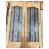 VINTAGE CABINET DOORS ONE CRACKED