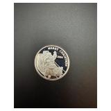 Merry Christmas 2004 Santa 1 oz .999 Silver