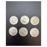 Kennedy Half Dollars 1967-1968 Silver Lot