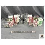 Vintage Printed Drinking Glasses