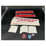 Vintage Political & Religious Bumper Sticker...