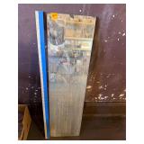 Vintage Etched Mirror Panel with Floral Urn Motif
