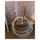 Coiled Steel Wire Rope Cable with Hook