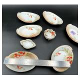 Nippon Hand Painted Poppies Porcelain Dishes...