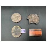 Belt Buckle Lot ? Stroh?s Beer, Native Chief,...