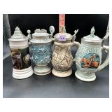 Vintage Avon Collectible Beer Steins: Racing...