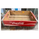 Enjoy Coca-Cola Red Wood Soda Crate