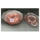Vintage Cambridge Pink Depression Glass:...