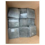 Vintage 4 Square Textured Glass Tiles