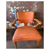 Vintage Mid-Century Modern Upholstered Armchair...