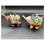 Japanese Banko Ware Lot  Figural Elephant...