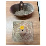 Pair of Cast Iron Items
