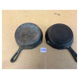 Cast Iron Skillet Pair 6.5 inches made in Korea...