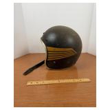 Black And Gold Stripe Open Face Motorcycle...