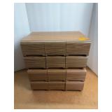 Faux Wood Grain Cassette Tape Storage Cabinet Lot