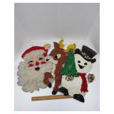 Melted Plastic Popcorn Christmas Decor Lot -...