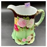 Victorian Bavarian Porcelain Pitcher - Hand...