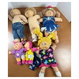 Cabbage Patch Kids Doll Lot: 1980s Yarn Hair,...