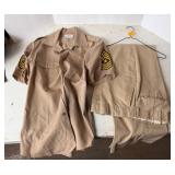 Vintage US Army Khaki SGT Major Uniform